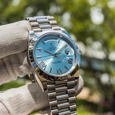 rolex day date ii ice blue platinum|rolex day date platinum 40mm.